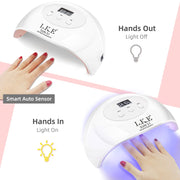 LKE UV LED Nail Lamp 72W - Nail Dryer for Gel Nails 💅✨