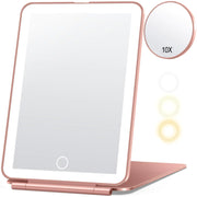 Rose Gold Rechargeable LED Makeup Mirror ✨💄