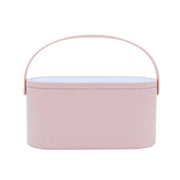 Portable Cosmetic Box with Touch LED Light Makeup Mirror ✨💄