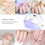 LKE UV LED Nail Lamp 72W - Nail Dryer for Gel Nails 💅✨