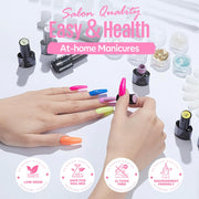 MEFA 32 Colors Gel Nail Polish Kit with UV Light 🌸💅